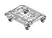 Picture of Metallic castor frame for stacking Event210A, max 4