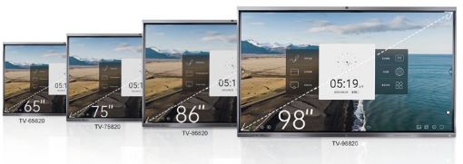 Picture of 75'' 4K Interactive flat panel, built-in camera and mic