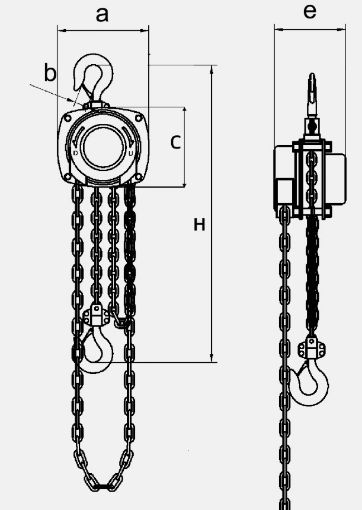 Picture of Manual Truss Chain Hoist, 1T, 360° Chain Block