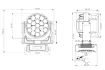 Picture of IP65 Moving Head Zoom Wash with 19 x 60W RGBW