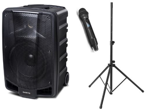 Picture of Apex Pro PA System with W'less Mic, Stand and Cover
