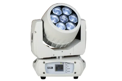 Picture of 7 x 30W LED RGBW Zoom Wash Moving Head (Wht)