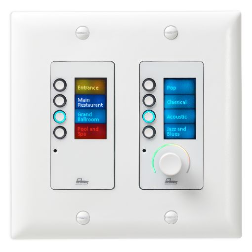 Picture of Contrio Ethernet 8 Button Volume Controller - White