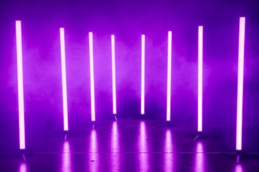 Picture of Set of 10 (Titan) LED Pixel Tube in case